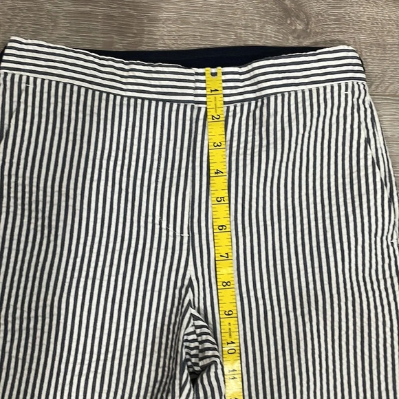 NWOT Zara Seersucker Striped Slim Trouser Pants XS - Picture 10 of 16